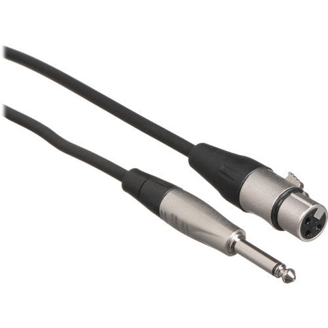 Hosa Technology HXP-010 Unbalanced 1/4" TS Male to 3-Pin XLR Female Audio Cable (10')