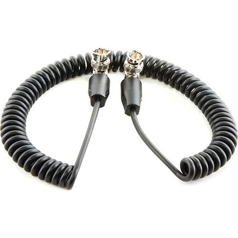 SHAPE Coiled SDI Cable with Right Angle Connectors